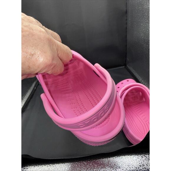 Crocs All Terrain Bubblegum Pink Mens 7 Womens 9 Classic Clogs Charms Shoes - Picture 6 of 11